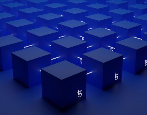 Running an Oracle or Indexing Service for Blockchain Projects a group of blue cubes with numbers on them
