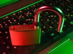 Secure Key Management – Policies, Rotation, and Access Control red padlock on black computer keyboard